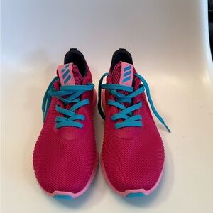 Adidas Alphabounce NEW Pink Energy Blue Running Shoes Kids size 4/UK 3.5/ EU 36